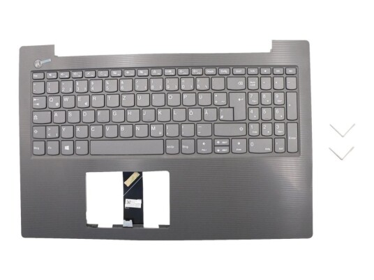 Lenovo - Erstatningstastatur For Bærbar Pc - Qwertz - Tysk - Jerngrå - Fru