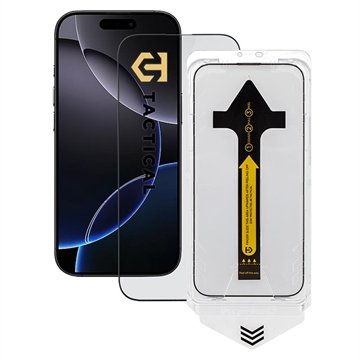 Tactical iPhone 16 Pro/17 Tactical Impact Barrier for Rookies Beskyttelsesglass - Svart kant