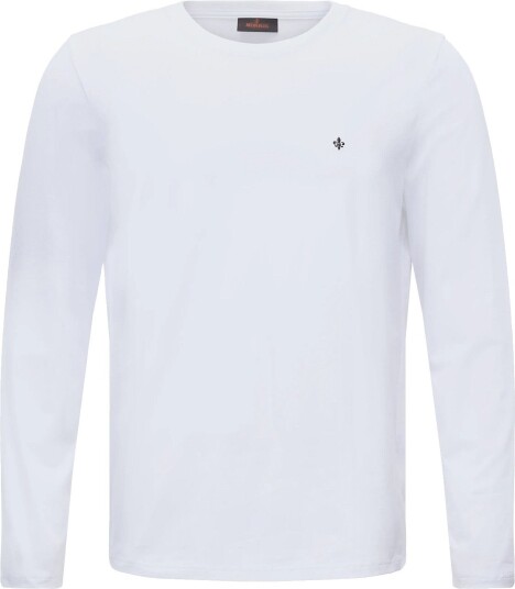 Morris James Stretch Ls Crew Neck T Shirt White XL