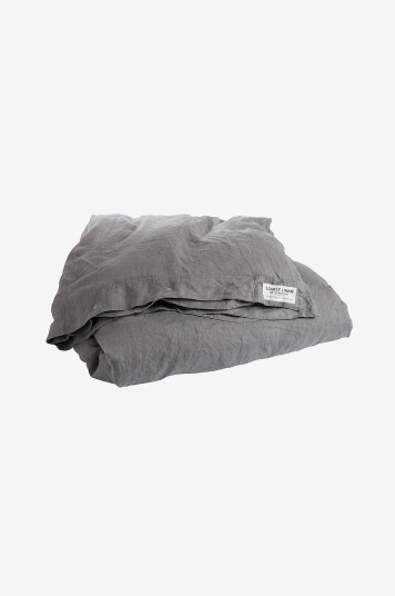 Lovely Linen Dynetrekk Misty i vasket lin Grå