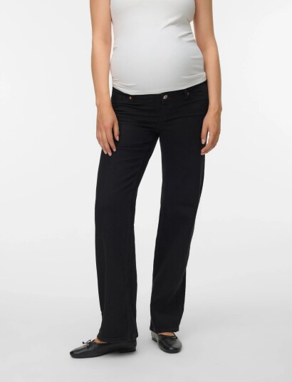 Vero Moda Maternity Vmmtessa Wide Jeans Ra118 Ga Noos Black 31 x 32