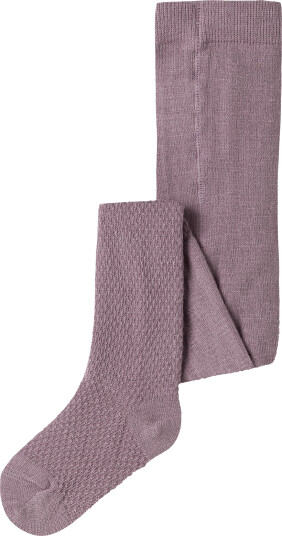 Name It Nmfwakma Wo/Bl Structure Pantyhose Purple 86 92