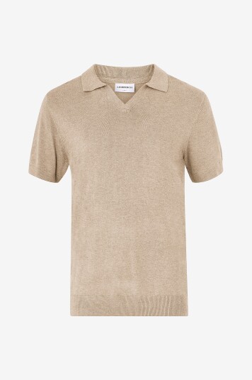Lindbergh   Pologenser Ecovero S/s V neck Polo   Grå