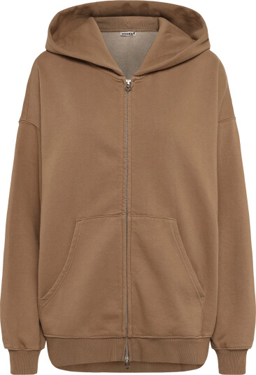 Weekday Oversized Heavyweight Zip Hoodie Brown L