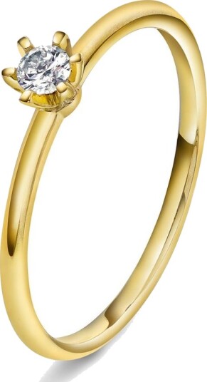 Vida By Pan Jewelry Vida ring i gull med dia 0,10 ct TWSI størrelse Vida ring i gull med dia 0,10 ct TWSI 62
