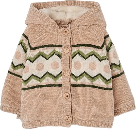 Boboli Knitwear Jacket For Baby Boy Beige 68