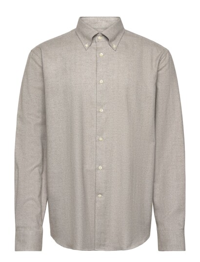 Morris Soft Lama Shirt Slim Fit   Beige   S