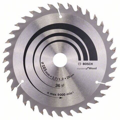 Bosch Optiline Wood 165 mm Sirkelsagblad 36 Tenner for Trearbeid