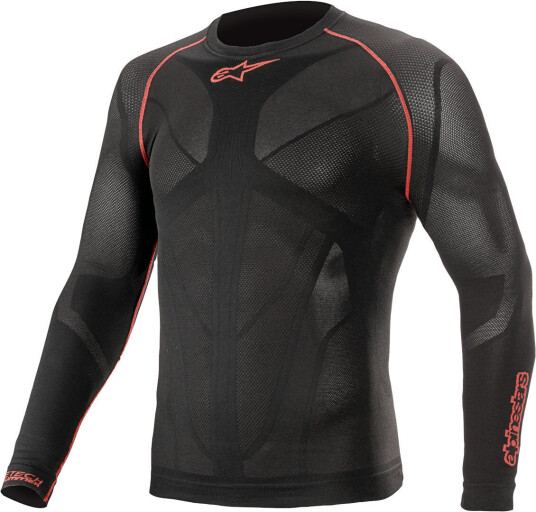 Alpinestars Ride Tech V2 Langermet Funksjonell Skjorte XS S Svart Rød