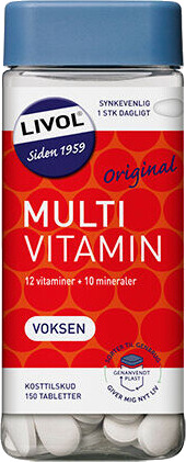 Livol Multivitamin Voksen 150 Tabletter Livol Multivitamin Voksen 150 Tabletter
