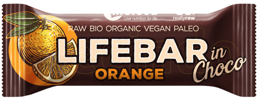 Lifefood Lifebar Inchoco Orange Raw Ø 40g Lifefood Lifebar Inchoco Orange Raw Ø 40g