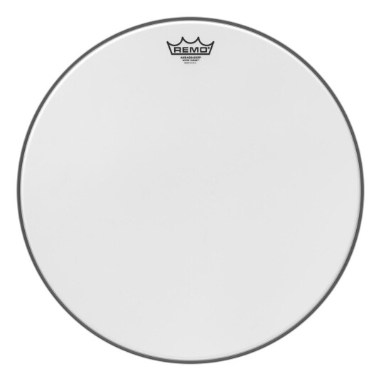 Remo Ba-0818-Ws- Ambassador Hvit Suede Drumhead, 18" Remo Ba-0818-Ws- Ambassador Hvit Suede Drumhead, 18"