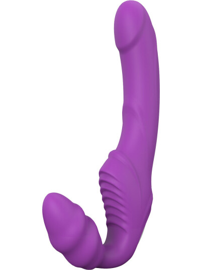 DreamToys Dream Toys: Good Vibes, Double Dipper, Strapless Strap On, lila