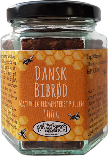 Søbogaard Bibrød naturlig fermenteret pollen 100g Søbogaard Bibrød naturlig fermenteret pollen 100g