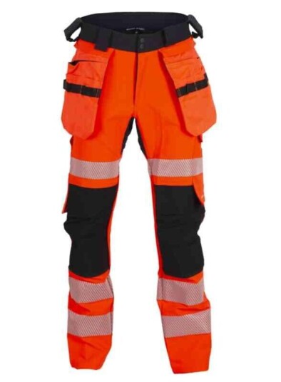 BS Lillehammer 2.0 Arb.bukse, HiVis kl.2 Unisex, Str. C54, Sort/Rød BS Lillehammer 2.0 Arb.bukse, HiVis kl.2 Unisex, Str. C54, Sort/Rød