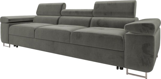 Gabina Sovesofa 3 seter i Plysj Grå