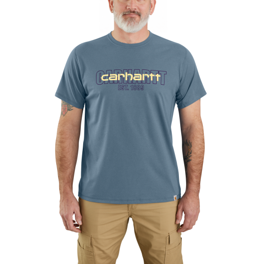 Carhartt Force kortermet logo grafisk T skjorte Herre Thundercloud XXL XXL Carhartt Force kortermet logo grafisk T skjorte Herre Thundercloud XXL XXL
