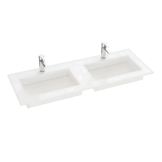 Dansani Inzo Angular D45,50cm Silestone Blanco Zeus 160-179cm Dobbel