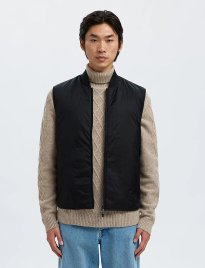 Selected Slhthomas Gilet Noos - Black - S Selected Slhthomas Gilet Noos - Black - S