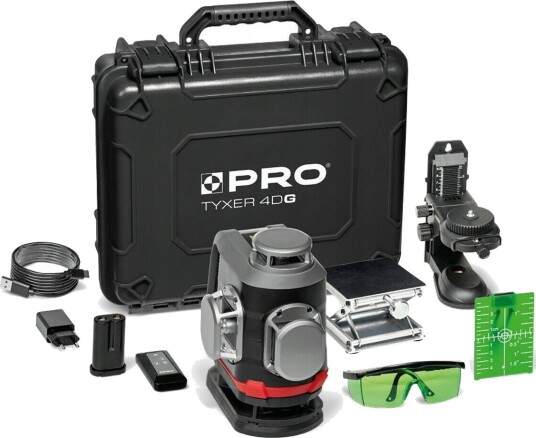 Pro TYXER 4DG Multilinjelaser Grønn Stråle 360°