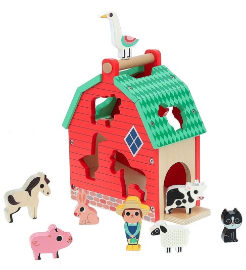 Vilac Shape Sorter - My Nice Farm By Ingela P Arrhenius - Multi/patterned - ONE SIZE