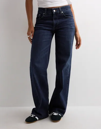 Nelly   Blå   Low Waist Loose Jeans