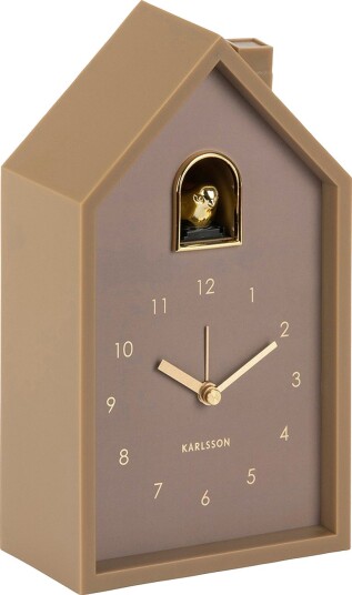 Karlsson Vekkerklokke Modern Cuckoo Brun