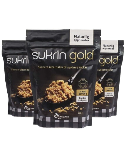 3 x Funksjonell Mat Sukrin Gold 500g