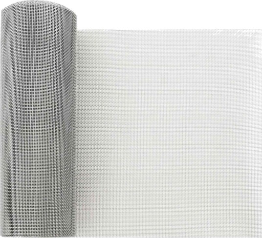 vidaXL Maskeskjerm 20 x 1000 cm 18 mesh Rustfritt Stål 304 Sølv