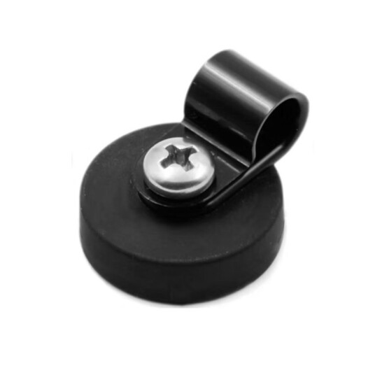 Kabelfeste med gummimagnet 22mm og P-klips 6,4mm | SuperMagneter.no