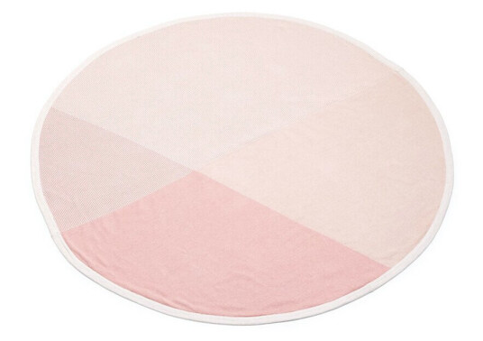 Stokke® pledd i bomullsstrikk pink