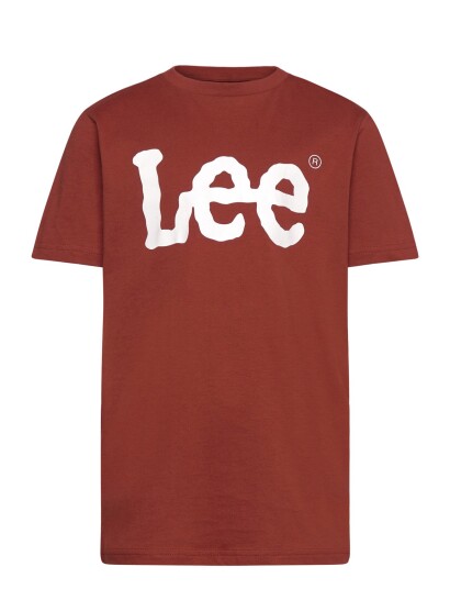 Lee Jeans Wobbly Graphic T Shirt Burgundy 176 Lee Jeans Wobbly Graphic T Shirt Burgundy 176