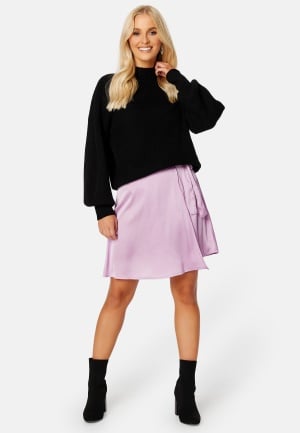 BUBBLEROOM Tallulah Satin Skirt Lavender 42