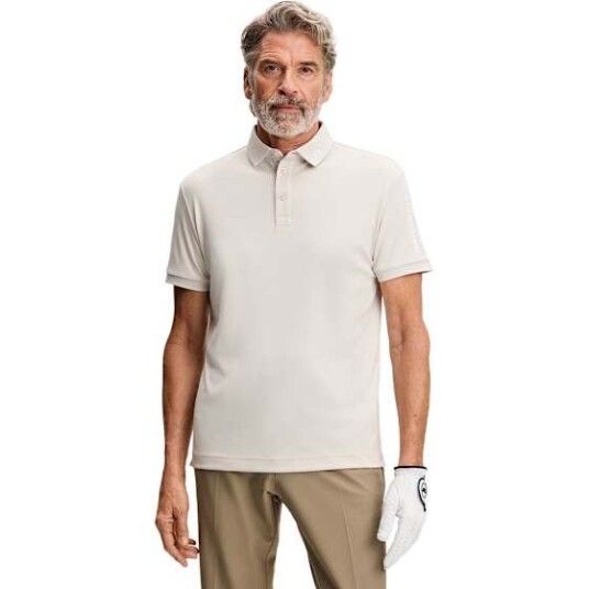J. Lindeberg Tour Tech Polo - Beige - XL