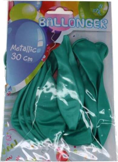 Tinka Ballonger 8-pakning - Grønn metallisk