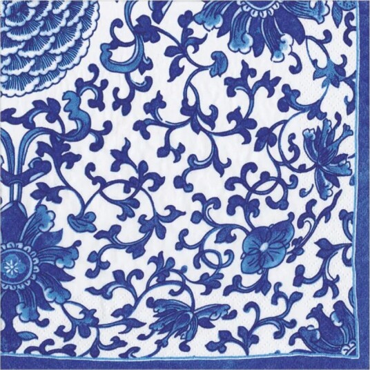Indigo Garden Blue/White kaffe servietter