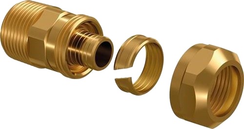 Uponor Kompresjonskobling 3/4" Ecoflex PN10 for PE-Xa Rør