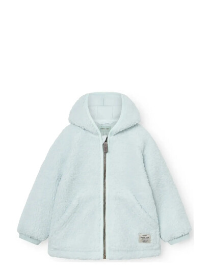 MINI A TURE Matliff Teddyfleece Jacket. Grs Blue 9M/74