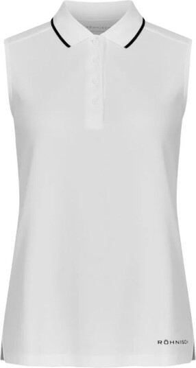 Röhnisch Miriam Sleeveless Pique Dame Hvit S Röhnisch Miriam Sleeveless Pique Dame Hvit S