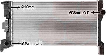 Radiator, motorkjøling VAN WEZEL 59012703