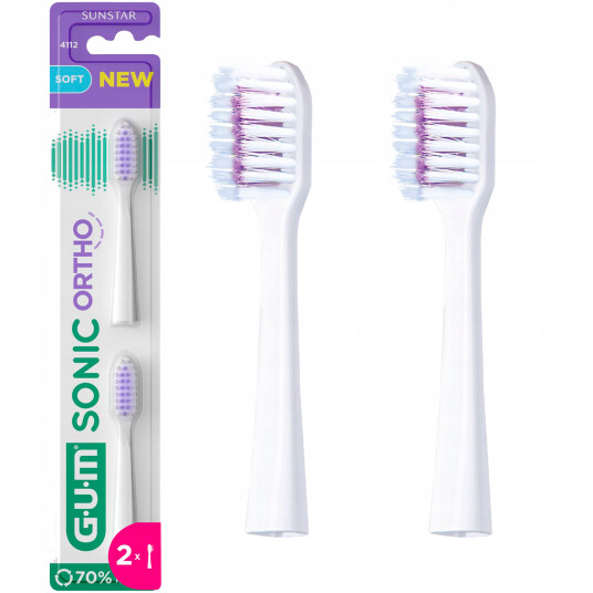 GUM Sonic Ortho børstehoder 2 pcs. Refill