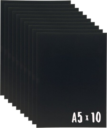 Securit® A5 Kridtskilte 10 Stk. Slagfast Polystyren Matsort Securit® A5 Kridtskilte 10 Stk. Slagfast Polystyren Matsort