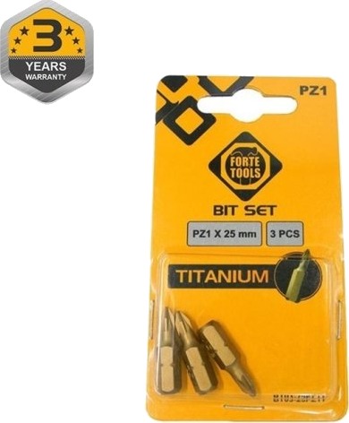 Forte Titanium Skrubits Pz1x25 Mm (3 Stk)