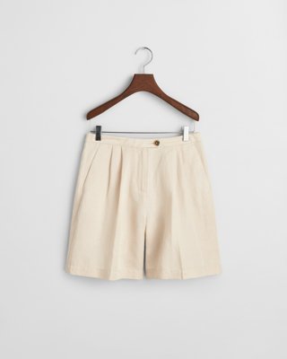 Gant Skreddersydde linshorts PUTTY 36