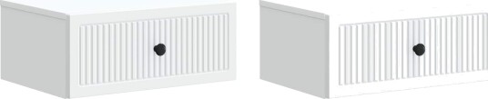 Nattbordskap 2 pcs Hvit 49 x 34,5 x 20 cm Konstruert tre