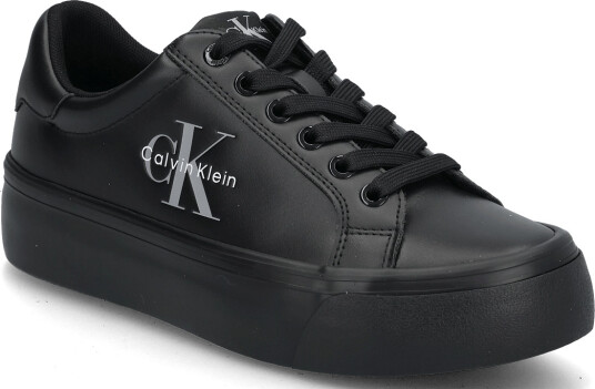 Calvin Klein Vulc Flatform Laceup Low Lth Black 36 x 36 Calvin Klein Vulc Flatform Laceup Low Lth Black 36 x 36