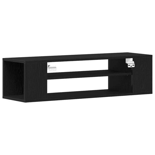TV skap Svart 100 x 30 x 26.5 cm Konstruert tre TV skap Svart 100 x 30 x 26.5 cm Konstruert tre