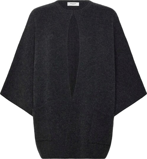 Rosemunde Rwjesse Wool Cape Cardigan DARK GREY MELANGE S/M