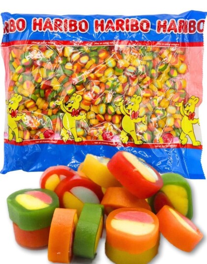 1 kg Haribo Pico Balla   Fruktsmakende Vingummibiter med Fyll