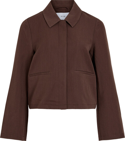 Vila Vileora L/S Shirt Brown 34